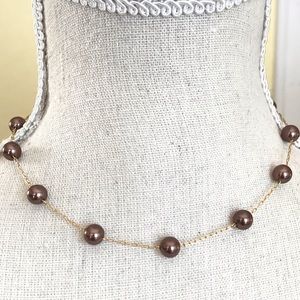 Elegant Vintage RMN Gold Pearl Choker